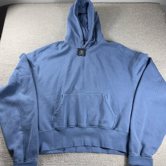 Body Envy Tops - Body Envy Soft Plush Oversized Hoodie Blue Women's Size 3X